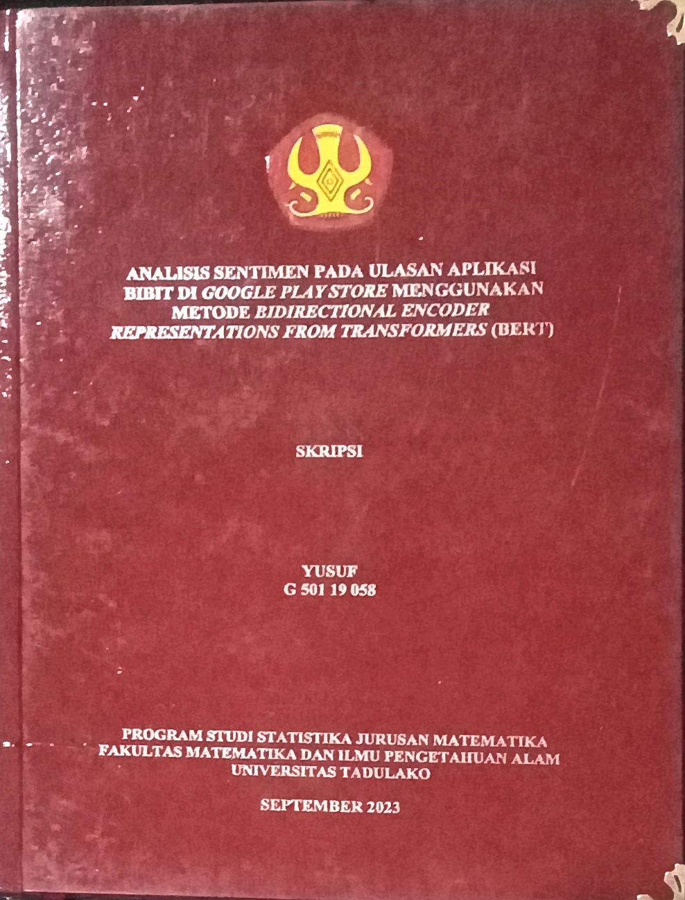 Analisis Sentimen Pada Ulasan Aplikasi Bibit Di Google Play Store Menggunakan Metode Bidirectional Encoder Representations From Transformers (BERT)